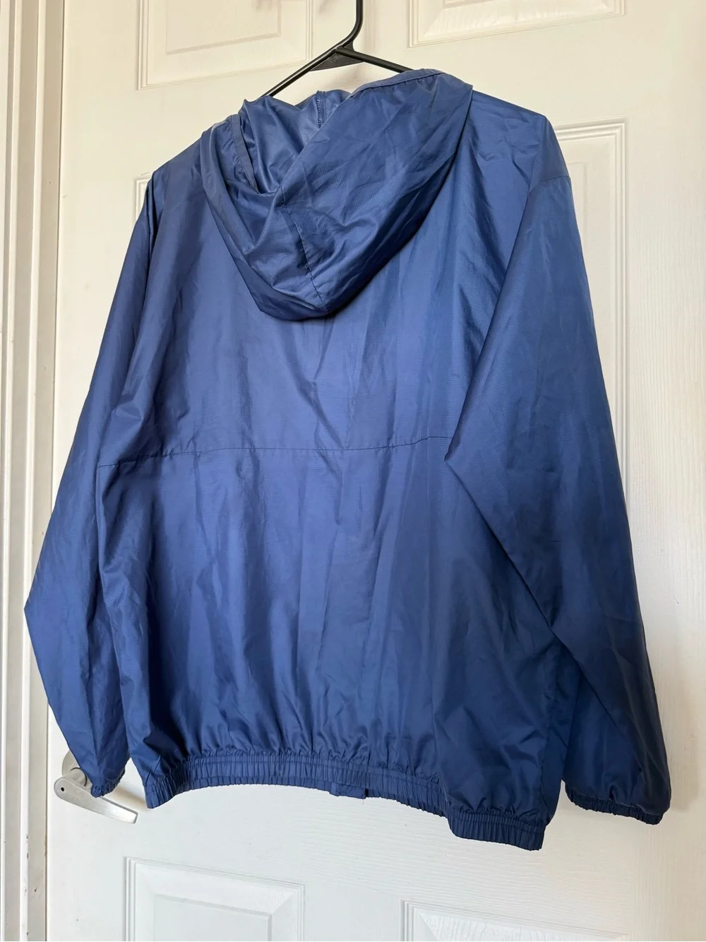adidas Men’s Blue Hooded Windbreaker Jacket